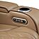 Fortuner Faux Leather Reclining Loveseat - Caramel by Galaxy Furniture