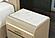 Genesis Gold Nightstand w/LED by Global Furniture