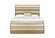 Genesis Gold Queen Bed w/LED by Global Furniture