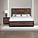 Houston Walnut Queen 2Pc Set w/Bed & 1 Nightstand by Galaxy Furniture