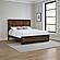 Houston Walnut King 3Pc Set w/Bed & 2 Nightstand by Galaxy Furniture