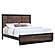 Houston Walnut Queen 3Pc Set w/Bed & 2 Nightstand by Galaxy Furniture