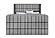Isabella Grey King Bed w/LED, TV Lift, Speaker & Fireplace by Global Furniture