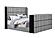 Isabella Grey King Bed w/LED, TV Lift, Speaker & Fireplace by Global Furniture