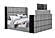 Isabella Grey King Bed Group by Global Furniture