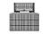Isabella Grey Queen Bed w/LED, TV Lift, Speaker & Fireplace by Global Furniture