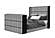 Isabella Grey Queen Bed w/LED, TV Lift, Speaker & Fireplace by Global Furniture