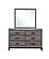 Kate Foil Grey Queen Bed, Dresser, Mirror, Nightstand by Global Furniture