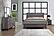 Kate Foil Grey Full Bed, Dresser, Mirror & Nightstand by Global Furniture