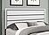 Kate White King Bed, Dresser, Mirror & Nightstand by Global Furniture