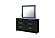 Lando Black Mirror w/LED by Global Furniture