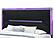 Lando Black Queen Bed w/Continuous LED by Global Furniture