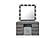 Lexi Grey Vanity w/Speaker by Global Furniture