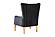 Lippa Upholstery Chair - Black by Galaxy Furniture