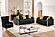 Lippa Upholstery Chair - Black by Galaxy Furniture