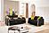 Lippa Upholstery Loveseat - Black by Galaxy Furniture