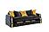 Lippa Upholstery Sofa & Loveseat - Black by Galaxy Furniture