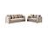 Lippa Upholstery Sofa & Loveseat - Taupe by Galaxy Furniture