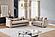 Lippa Upholstery Sofa & Loveseat - Taupe by Galaxy Furniture