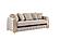 Lippa Upholstery 3 piece Sofa Set - Taupe by Galaxy Furniture