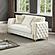 Lippa Upholstery Loveseat - Off White by Galaxy Furniture