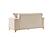 Lisa Velvet Upholstery Loveseat - Ivory by Galaxy Furniture