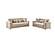 Lisa Velvet Upholstery Loveseat - Ivory by Galaxy Furniture