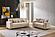 Lisa Velvet Upholstery 3 piece Sofa Set - Ivory by Galaxy Furniture
