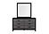 Lisbon Grey/Black Bookcase King Bed Group by Global Furniture