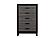 Lisbon Grey/Black Bookcase Full Bed Group by Global Furniture