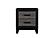 Lisbon Grey/Black Bookcase Twin Bed, Dresser, Mirror & Nightstand by Global Furniture