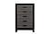 Lisbon Grey/Black Bookcase Twin Bed Group by Global Furniture
