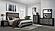 Lisbon Grey/Black Queen Bed, Dresser, Mirror & Nightstand by Global Furniture