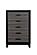 Lisbon Grey/Black Queen Bed Group by Global Furniture