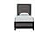Lisbon Grey/Black Twin Bed, Dresser, Mirror & Nightstand by Global Furniture