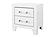 Luccia White Nightstand by Global Furniture