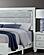 Luccia White Full Bed w/LED by Global Furniture