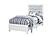 Luccia White Twin Bed w/LED by Global Furniture