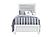 Luccia White Twin Bed w/LED by Global Furniture