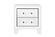 Luccia White Twin Bed Group w/LED by Global Furniture