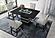 Monaco Black Rectangular Bar Table & 4 Bar Stools by Global Furniture