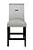 Monaco Grey/Black Bar Stool by Global Furniture