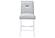 Monaco White Bar Table + 8 Monaco Light Grey Velvet Bar Stool by Global Furniture