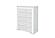 Naomi Silver Marble Chest w/LED by Global Furniture