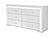 Naomi Silver Marble Dresser w/LED by Global Furniture