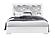 Naomi Silver Marble King Bed w/LED by Global Furniture