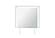 Naomi Silver Marble Mirror w/LED by Global Furniture