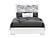 Naomi Silver Marble Full Bed w/LED by Global Furniture