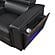 Nova Sectional w/1 Console - Fridge - Black by Galaxy Furniture