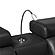 Nova Sectional w/1 Console - Reading Light - Black by Galaxy Furniture